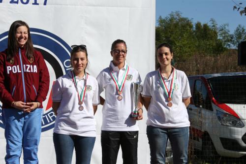 Campionati-Italiani-Senior Milano-2017 La-squadra-di-Carabine-Donne-(De-Gasperis-A---Macali-F---Sansone-M)-2^-in-CST-e-3^-in-C10-e-CS3P-rid